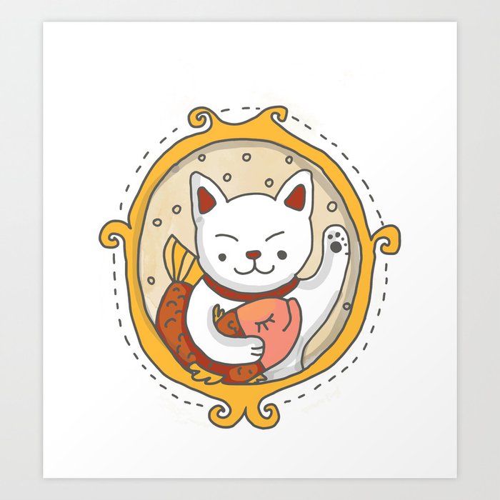 maneki neko art