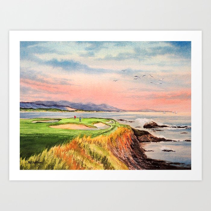 Pebble Beach Golf Course 7th Hole Art Print