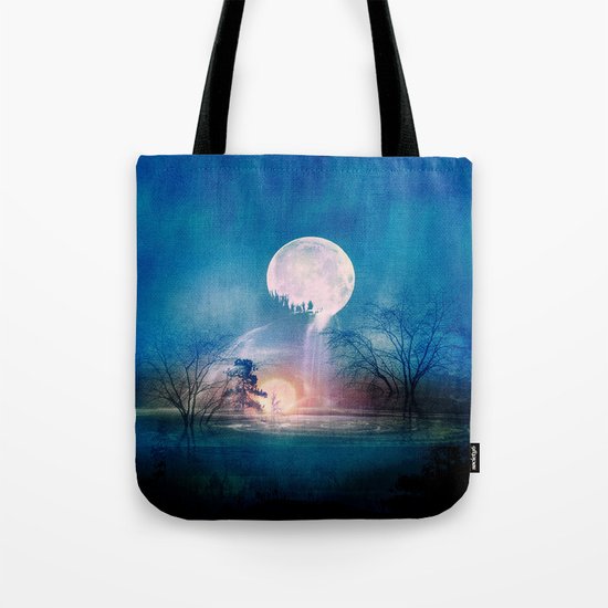 Moon Above, Sun Below Tote Bag