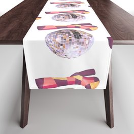 Born in the wrong era orange- white/transparent background Table Runner