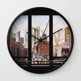 NYC Window Wall Clock
