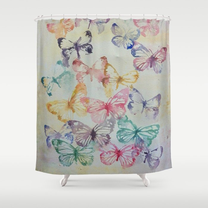 Butterflies II Shower Curtain