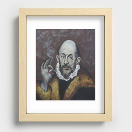 Old Smoke (after El Greco) Recessed Framed Print