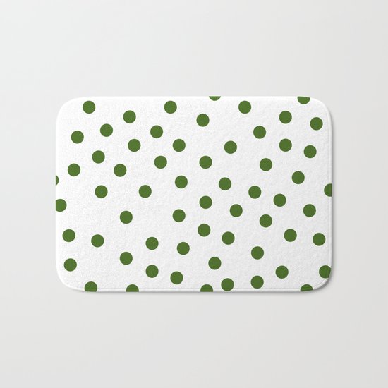 Simply Dots in Jungle Green Bath Mat
