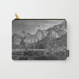 Valley View 6654 B & W - Yosemite National Park, CA Carry-All Pouch
