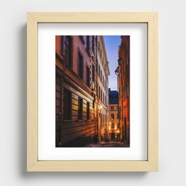 Stockholm Old Town Recessed Framed Print