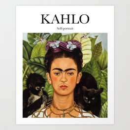Kahlo - Self-portrait Art Print