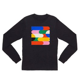 BAUHAUS 03: Exhibition 1923 | Mid Century Series  Long Sleeve T Shirt | Pattern, Bold, Abstract, Curated, 70S, Graphicdesign, French, Modern, Geometric, Vintage 