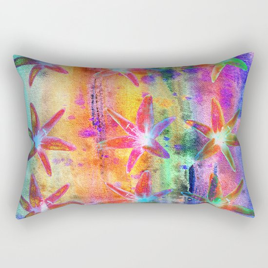 Colorful Lilies Rectangular Pillow