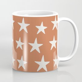 Star Pattern Terra Cotta Mug