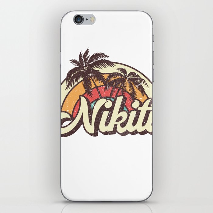 Nikiti beach city iPhone Skin