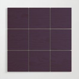 DARK PURPLE SOLID COLOR Wood Wall Art