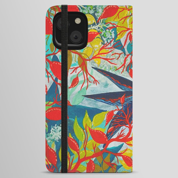 A Hummingbird in the Bushes iPhone Wallet Case