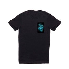 Reno, NV, USA, Blue, White, Neon, Glow, City, Map T Shirt