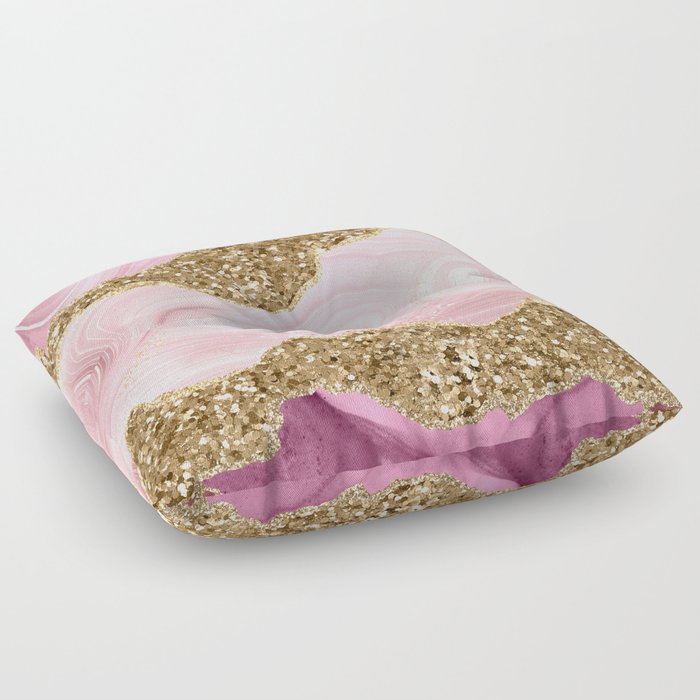 Agate Glitter Dazzle Texture 11 Floor Pillow