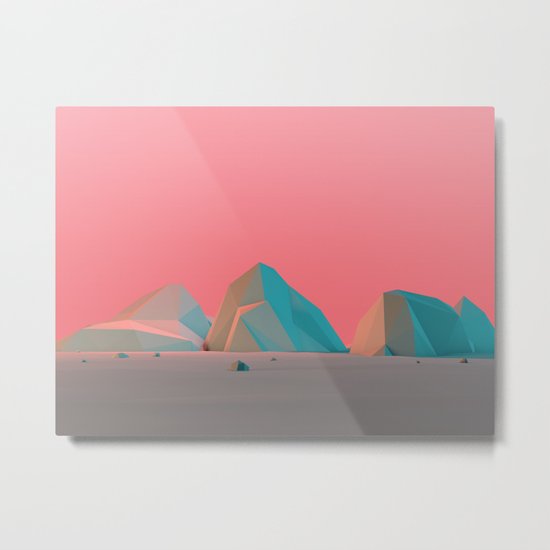 Geometric Landscape VH07 Metal Print