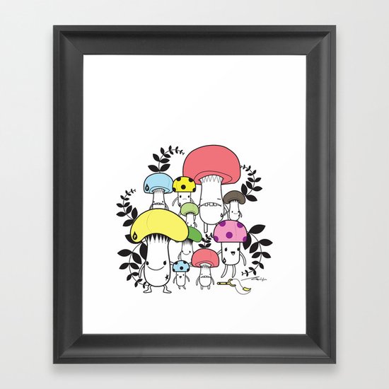 WELCOME TO MUSHROOM LAND - EP.547 VE Framed Art Print