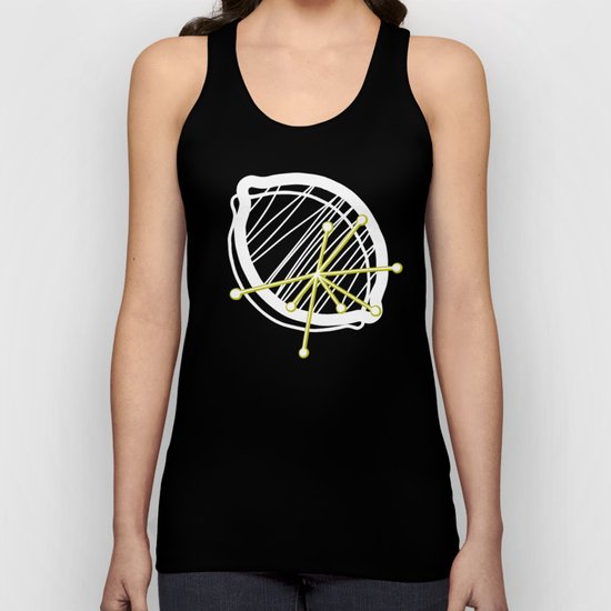 Atomic Lemonade_Green and White Unisex Tank Top