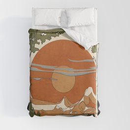Wild Abstract Landscape 2 Duvet Cover