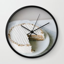 Simple Cake Wall Clock | Painting, Pastry, Abstract, Digital, Cafe, Illustration, Drawing, Bakery, Travel, Nature 