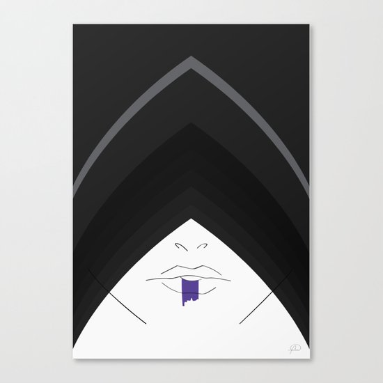 ... the hood was adopted to give her a more mysterious, stealthy look. Canvas Print