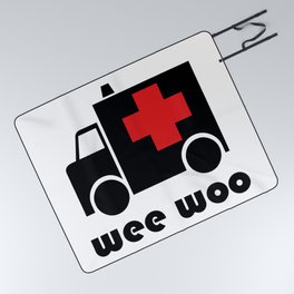 Wee Woo Ambulance Picnic Blanket