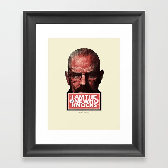 The One Who Knocks Framed Art Print