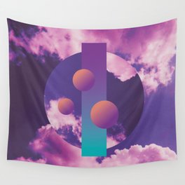Vaporwave sky 3 / Circles / 80s / 90s / aesthetic Wall Tapestry