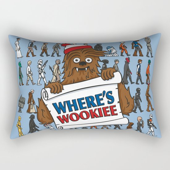 Where's Wookiee Rectangular Pillow