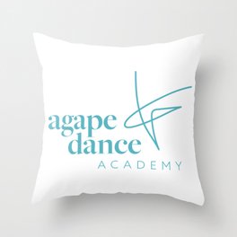 Aqua Logo Throw Pillow