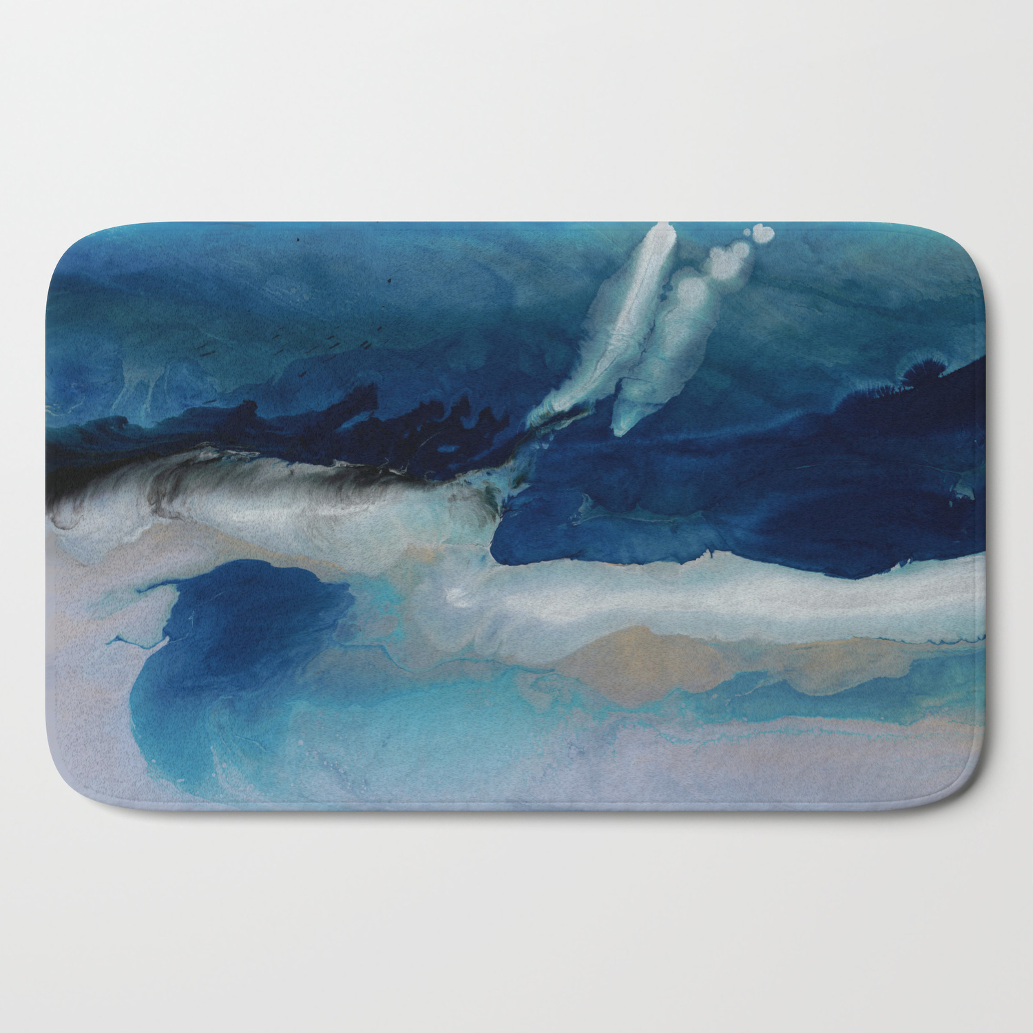 Deep Ocean Art Resin Painting Abstract Seascape Coastal