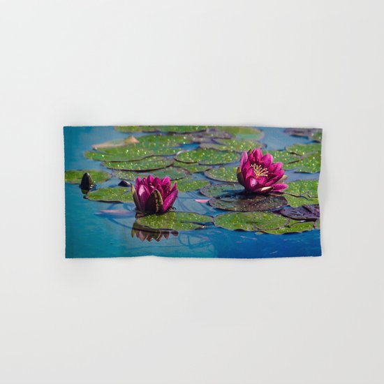 Two water lilies Hand & Bath Towel