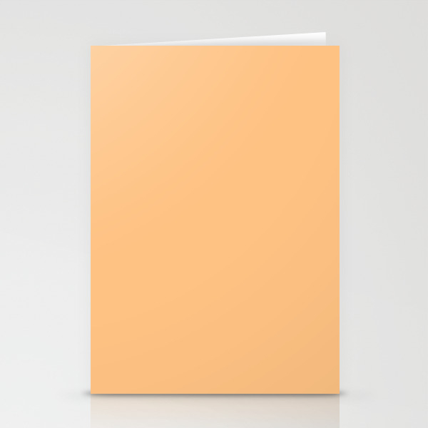 Dunn Edwards 2019 Trending Colors Apricot Appeal Pastel Orange De5234 Solid Color Stationery Cards By Simplysolids Society6