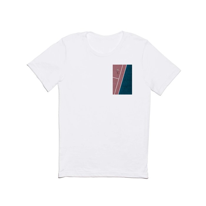 Tennis Player | Aerial Illustration T Shirt