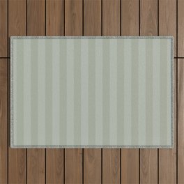 Desert Sage Grey Green Two Tone Cabana Tent Stripe Outdoor Rug