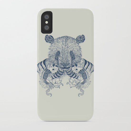 Panda Tattoo iPhone Case