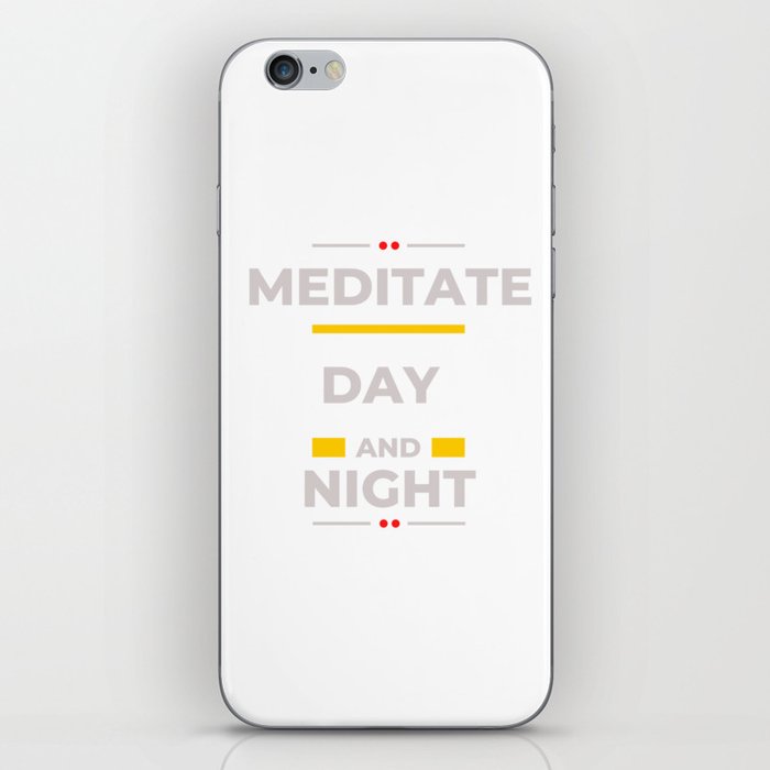 Meditate Day and Night iPhone Skin