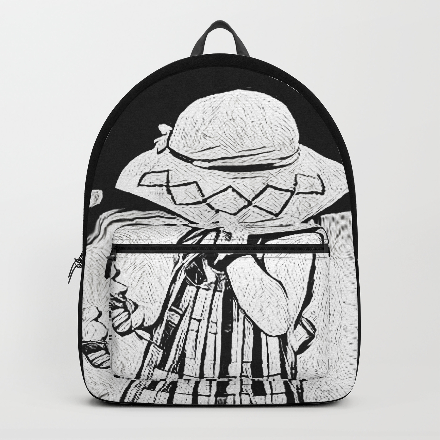 A Little Girl Backpack By Design4ustudio Society6,How To Draw A Girl Full Body With Clothes