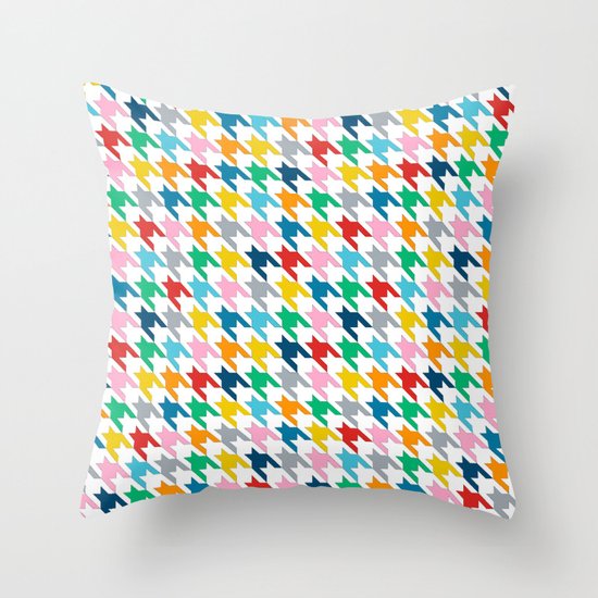 Puppytooth Throw Pillow
