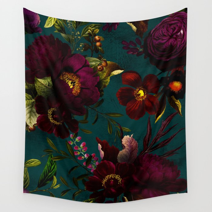 Vintage clearance flower tapestry