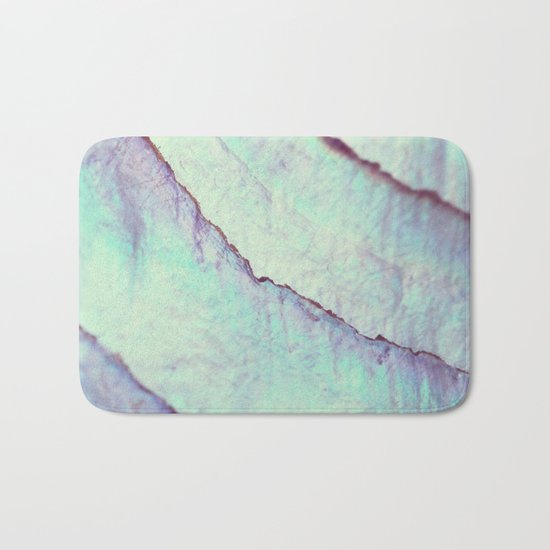 IRIDISCENT SEASHELL MINT by Monika Strigel Bath Mat
