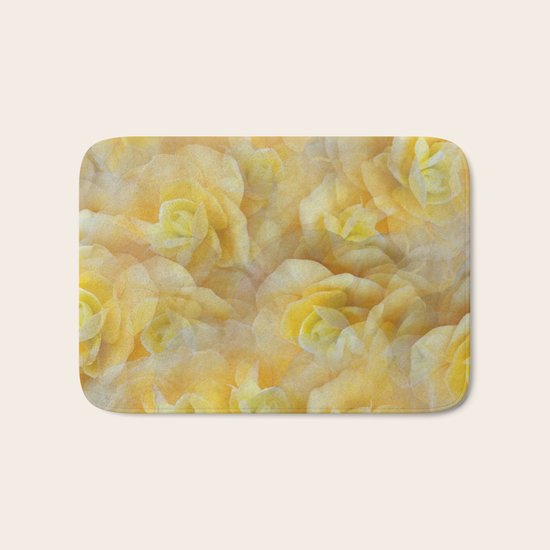 Yellow Blooms Bath Mat