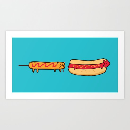 Dog Eat Dog World Art Print
