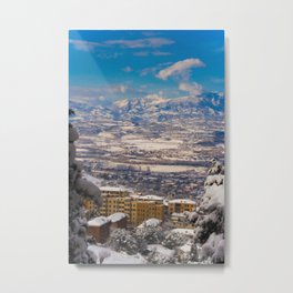 Down The Valley, To The Mountains Metal Print