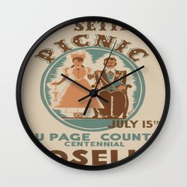 Vintage poster - Roselle Wall Clock