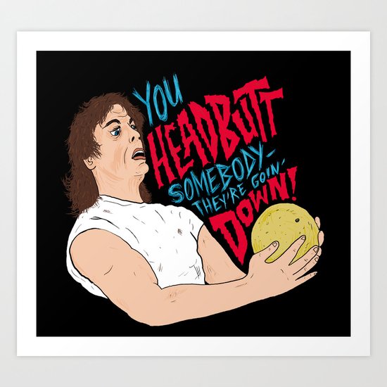Headbuttin' Melons Art Print