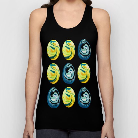 Marbling Tic Tac Toe Unisex Tank Top
