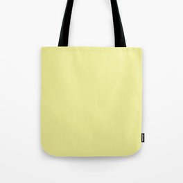 Spring Pastel Yellow Solid Color Pairs 2022 Spring / Summer Trending Hue Pantone Elfin Yellow 11-062 Tote Bag