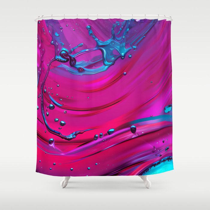Liquid Art Pattern Shower Curtain