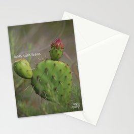 Discover Natures Treasure - Prickly Pear Cactus Stationery Card